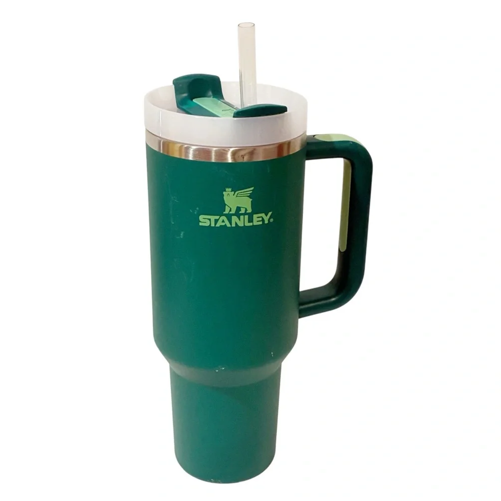 Stanley Green Pine Quencher H2.0 Flowstate Tumbler‎ 40oz Travel Cup